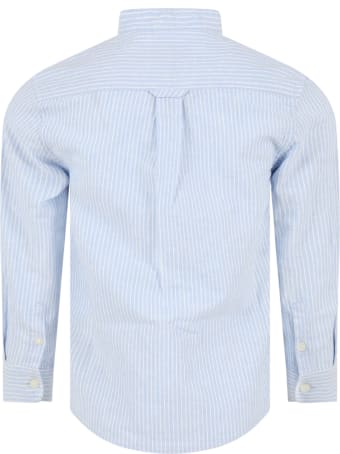 Woolrich Light Blue Shirt For Boy