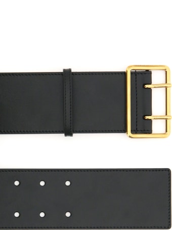 Alexander McQueen Military Leather Belt