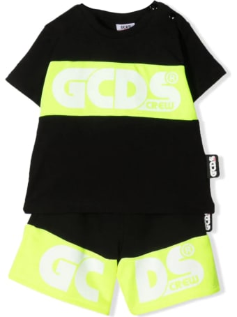 GCDS Mini Bermuda Shorts And T-shirt Set