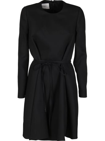 Valentino Black Virgin Wool Blend Dress
