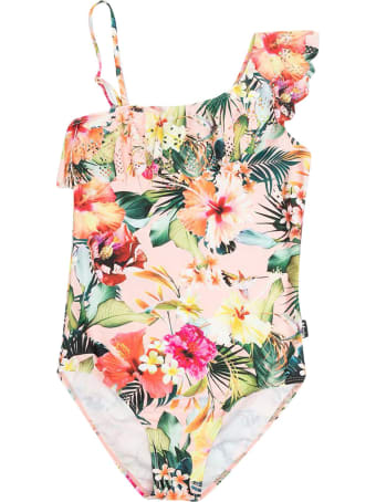 Molo Net Floral Floral Swimsuit