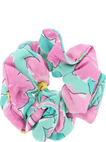 RIXO Jasper Azalea Print Scrunchie