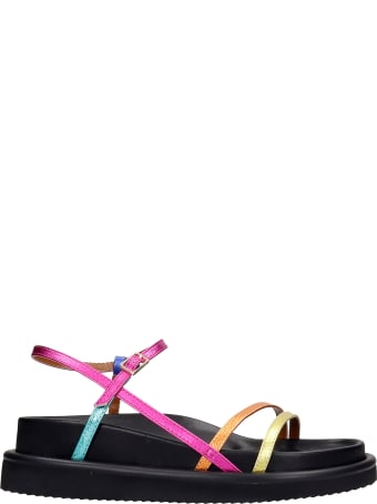 Kurt Geiger Orson Flats In Multicolor Leather