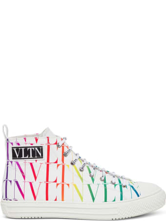 Valentino Garavani Fabric Giggles Times High-top Sneakers