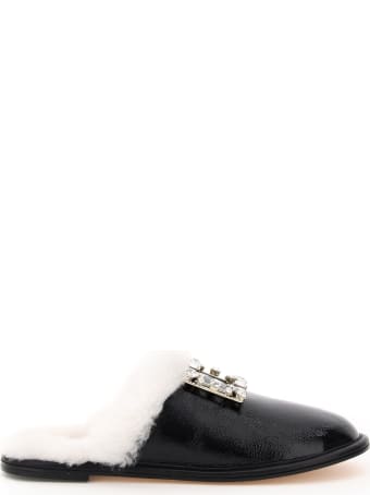 Roger Vivier Mules Hotel Vivier Rv Brooch