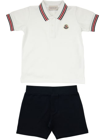 Moncler Complete With Polo And Bermuda Shorts