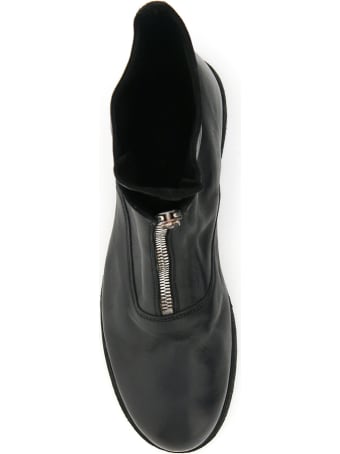 Guidi Front Zip Leather Boots
