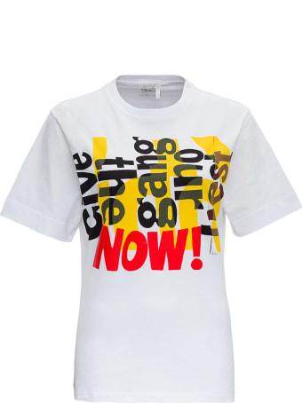 Chloé Organic Cotton T-shirt With Corita Kent Print