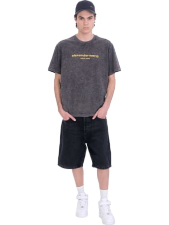 Alexander Wang T-shirt In Grey Cotton