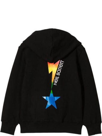 Neil Barrett Black Cotton Hoodie