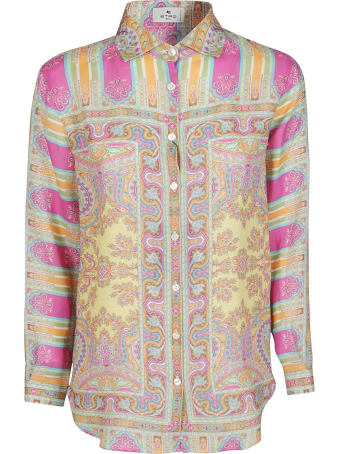 Etro Pink Ramie Shirt