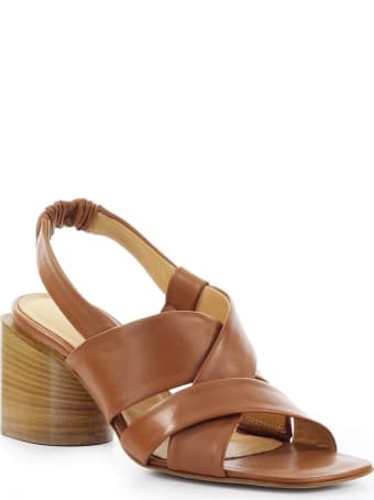 Halmanera Light Brown Nappa Leather Sandal