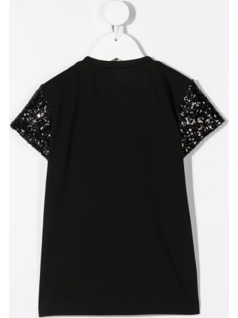 Balmain Kid Black Balmain Balmain T-shirt With Sequins