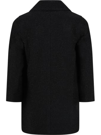 Le Gemelline by Feleppa Black Coat For Girl