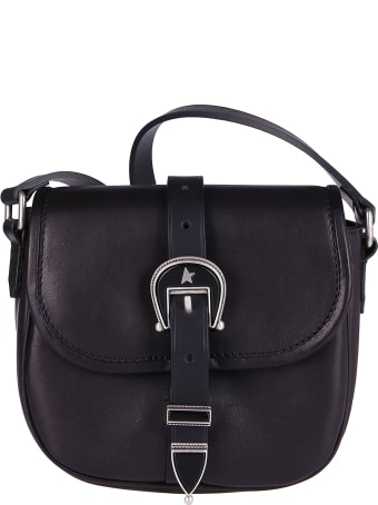 Golden Goose Black Leather Shoulder Bag
