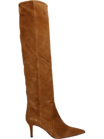 Fabio Rusconi High Heels Boots In Leather Color Suede