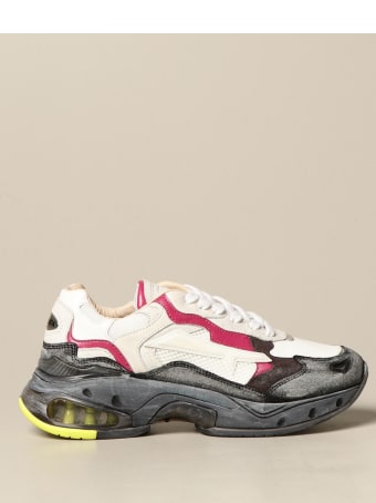 Premiata Sneakers Sharky Premiata Sneakers In Suede And Mesh