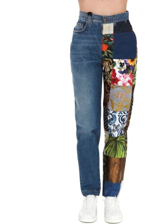 Dolce & Gabbana Patch Jeans