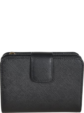 Prada Logo Plaque Wallet