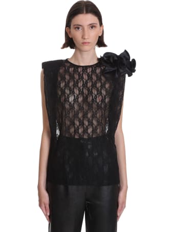 Magda Butrym Korononka Topwear In Black Polyamide
