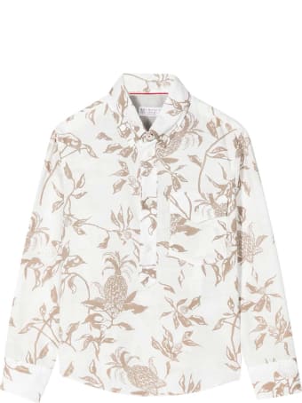 Brunello Cucinelli White Shirt Teen