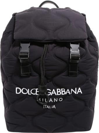 Dolce & Gabbana Logo-print Quilted Backpack