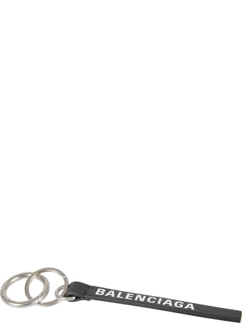 Balenciaga Logo Print Keyring