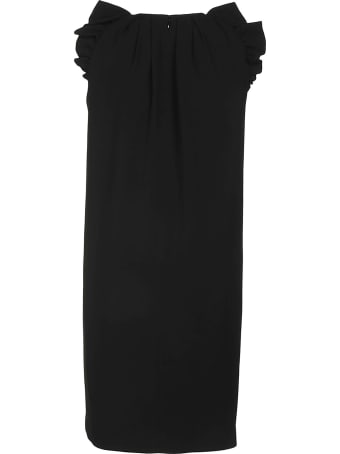 Aspesi Ruffle Sided Sleeveless Dress