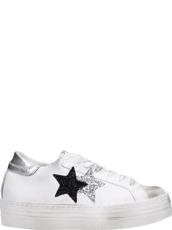 2Star Sneakers In White Leather