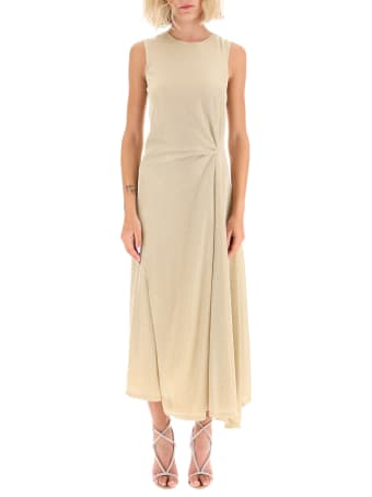 Lanvin Lurex Draped Dress