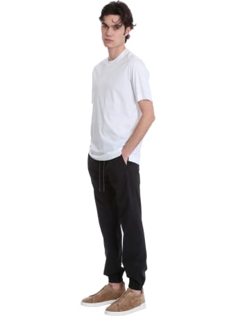 Z Zegna Pants In Black Cotton