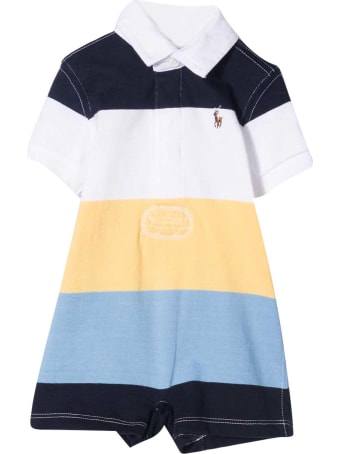 Ralph Lauren Multicolor Horizontal Striped Romper