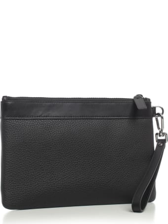 Michael Kors Solid Pebble Lthr Travel Pouch