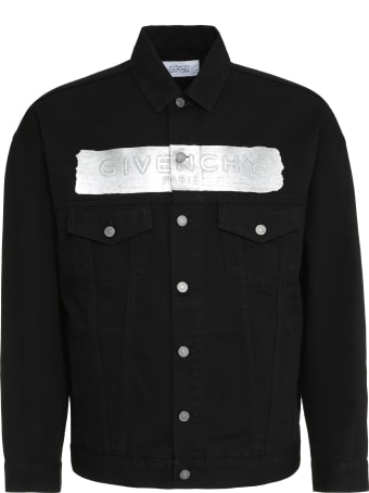 Givenchy Logo Print Denim Jacket