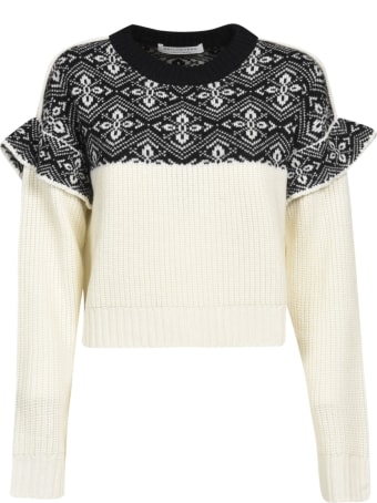 Philosophy di Lorenzo Serafini Ribbed Knit Cropped Sweater