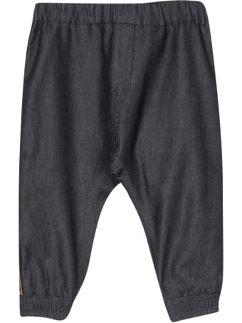 Fendi Blue Trousers With Elastic Waistband