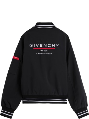 Givenchy Black Jacket With Logo Print