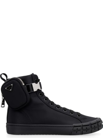 Prada Prada Wheel Re-nylon High-top Sneakers