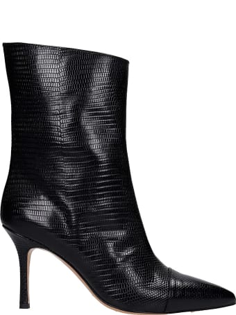 The Seller High Heels Ankle Boots In Black Leather