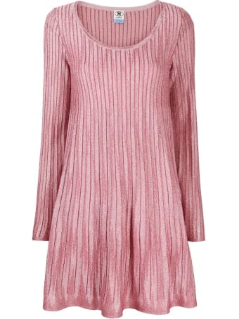 M Missoni Lamé Dress With Wide Neckline