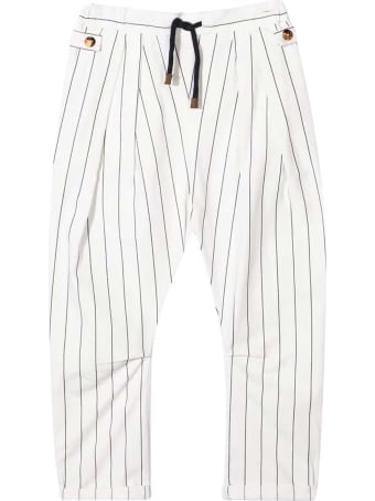 Brunello Cucinelli White Trousers Teen