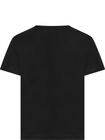 Dolce & Gabbana Black T-shirt For Kids With Logos