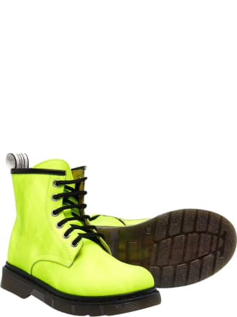 Gallucci Teen Green Combat Boots