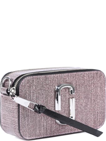 Marc Jacobs Snapshot Glitter Bag In Saffiano Leather