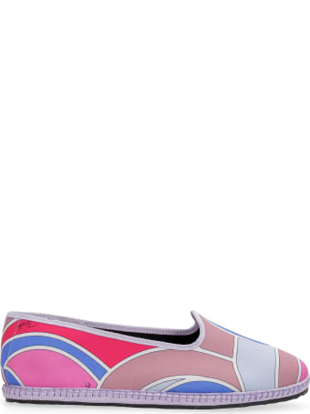 Emilio Pucci Printed Canvas Espadrilles