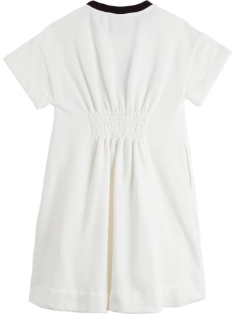 Fendi Cotton Dress With Logo Print
