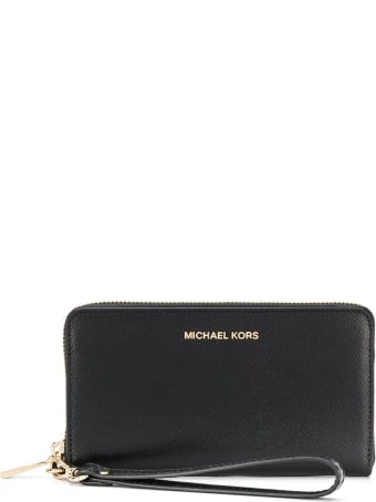 MICHAEL Michael Kors Jet Set Leather Wallet With Logo