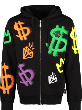 Philipp Plein Printed Full Zip Hoodie