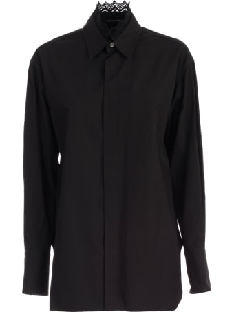 Y's Shirt L/s Collar Lace