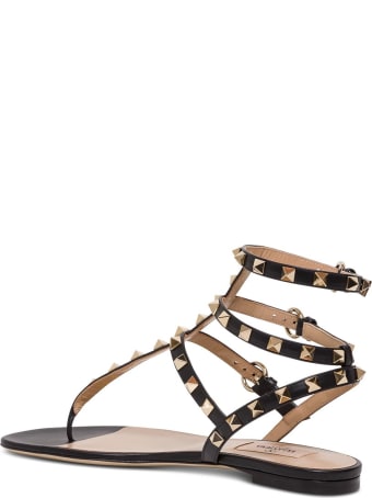 Valentino Garavani Rockstud Sandals In Leather